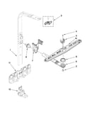 Upper wash and rinse parts