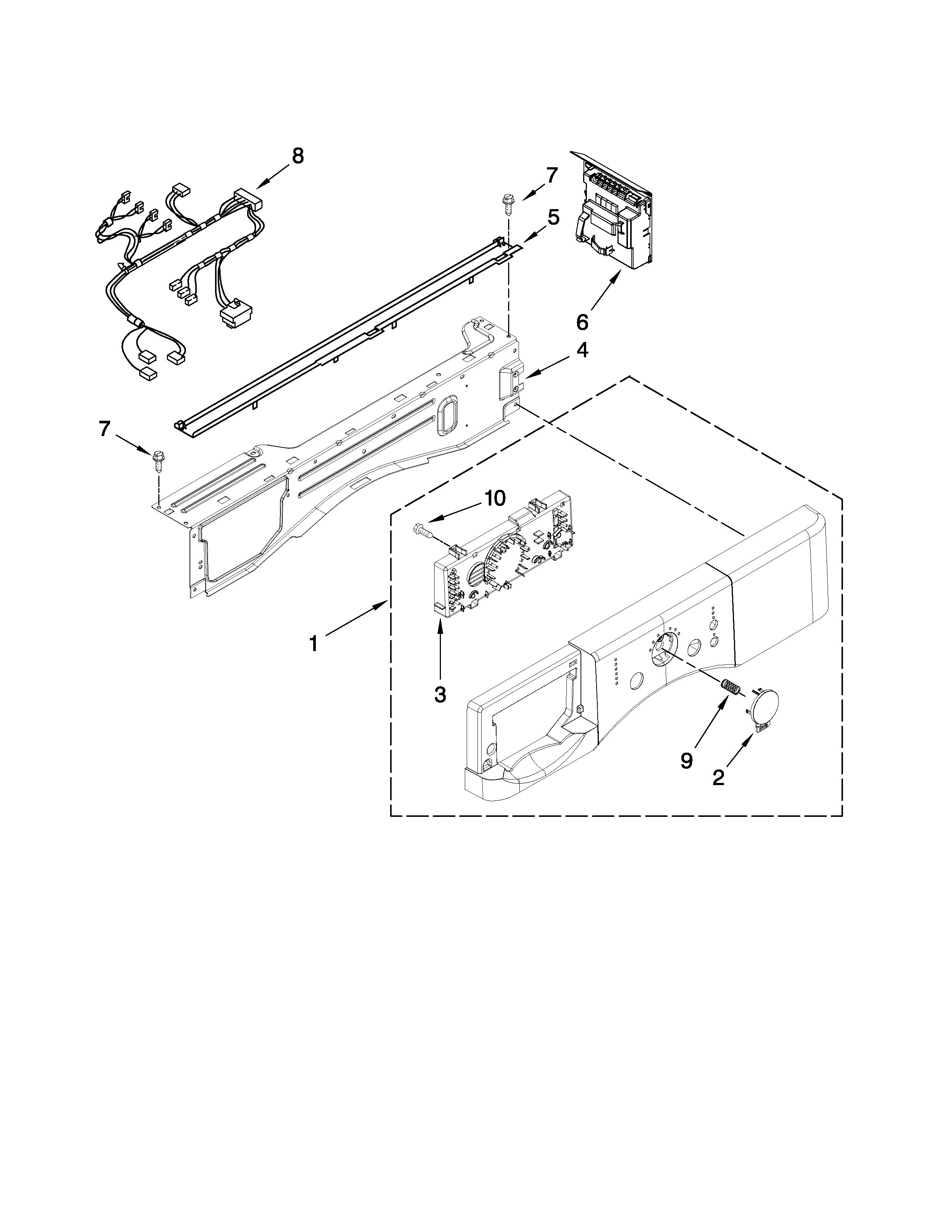 Control panel parts
