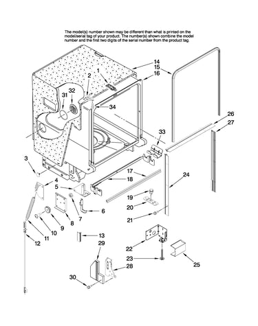 Tub and frame parts