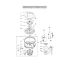 Maytag MDB8951BWS1 pump and motor parts diagram