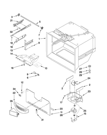 Freezer liner parts