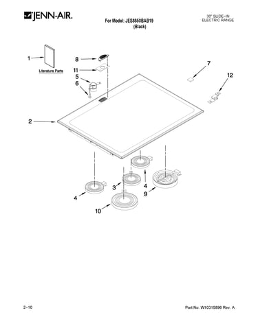 Cooktop parts