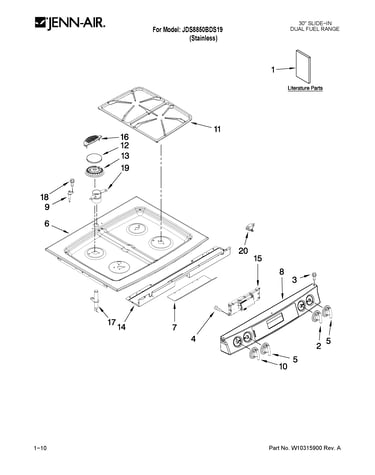 Cooktop parts