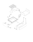 Drawer and rack parts