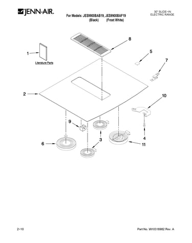 Cooktop parts