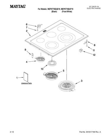 Cooktop parts