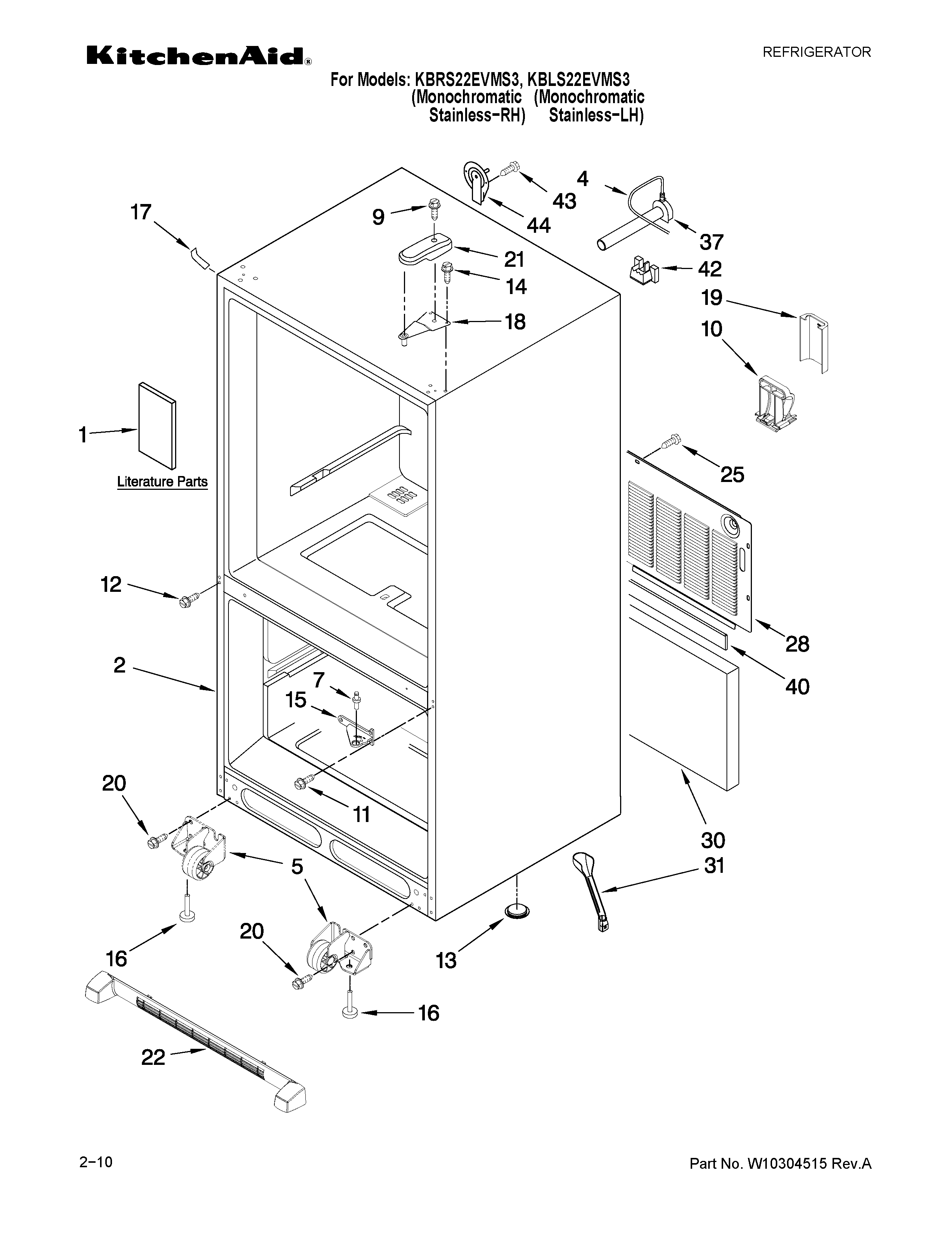 CABINET PARTS