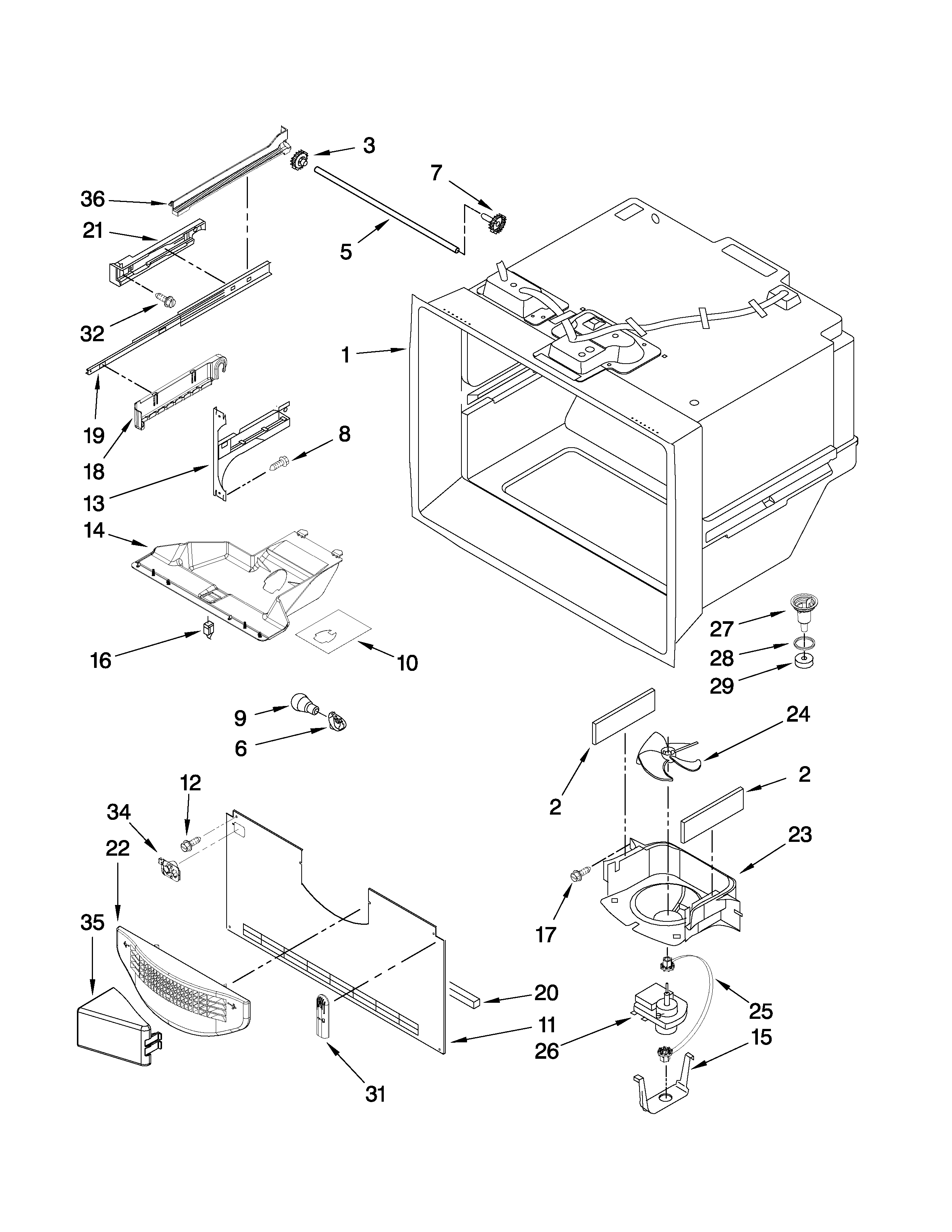 FREEZER LINER PARTS