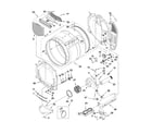 Whirlpool 3LCED9100WQ0 bulkhead parts diagram