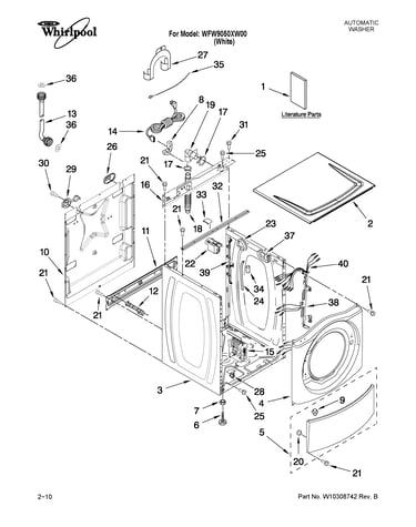 Top and cabinet parts