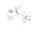 Whirlpool WFW9050XW00 pump and motor parts diagram