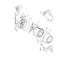 Whirlpool WFW9050XW00 tub and basket parts diagram