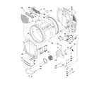 Whirlpool 3LCGD9100WQ0 bulkhead parts diagram