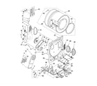 Whirlpool LTE5243DQ9 dryer bulkhead parts diagram
