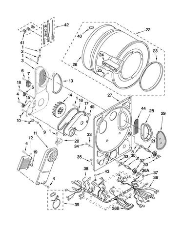 Dryer bulkhead parts