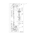 Whirlpool LTE5243DQ9 gearcase parts diagram