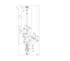Whirlpool LTE5243DQ9 brake and drive tube parts diagram
