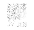 Whirlpool WED9270XW0 cabinet parts diagram