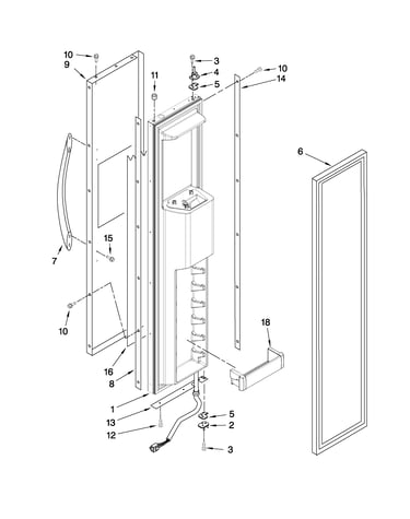 Freezer door parts