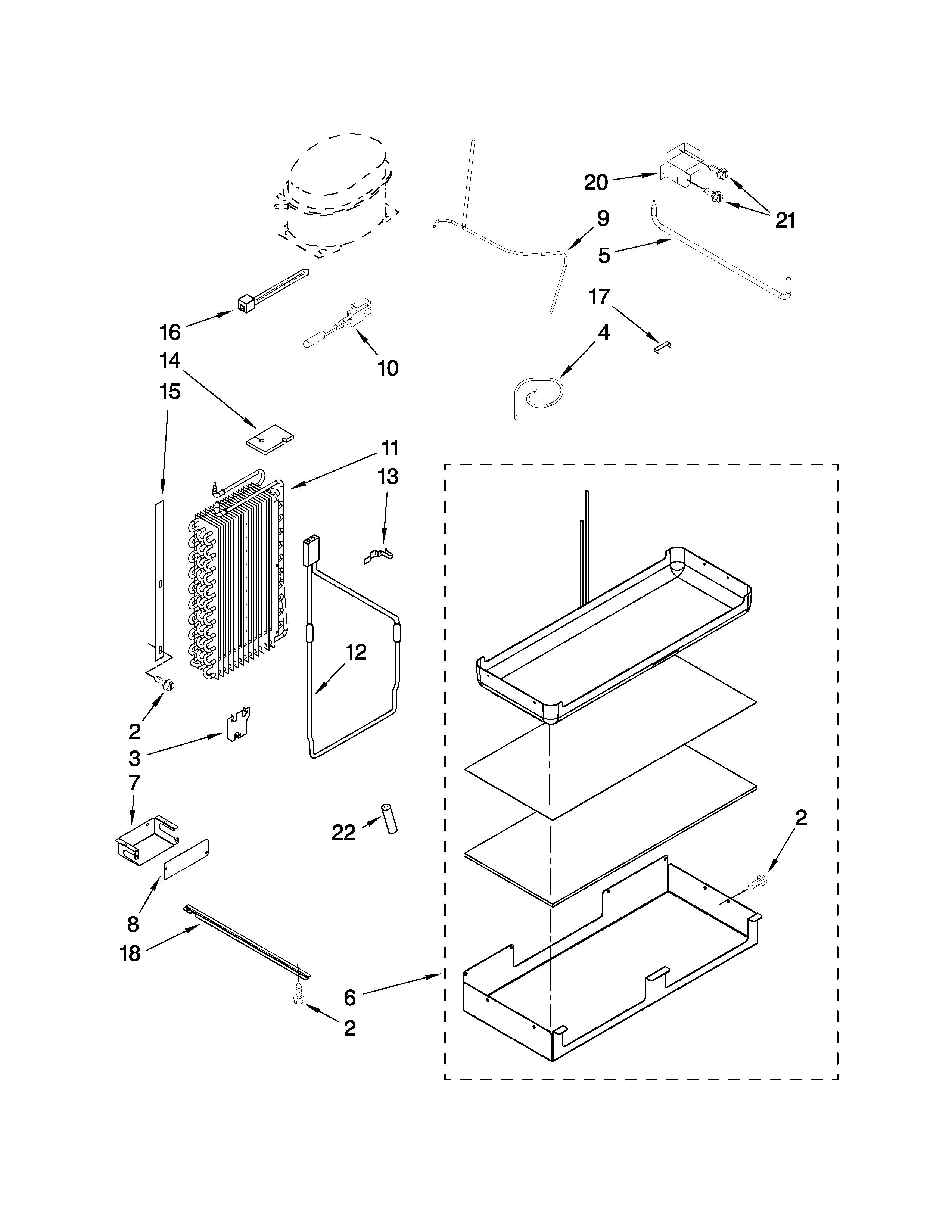 LOWER UNIT AND TUBE PARTS