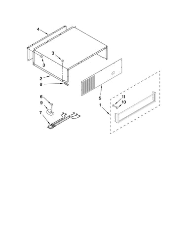 Top grille and unit cover parts