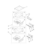 Refrigerator shelf parts