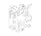 KitchenAid KSSO48QTX04 freezer liner and air flow parts diagram