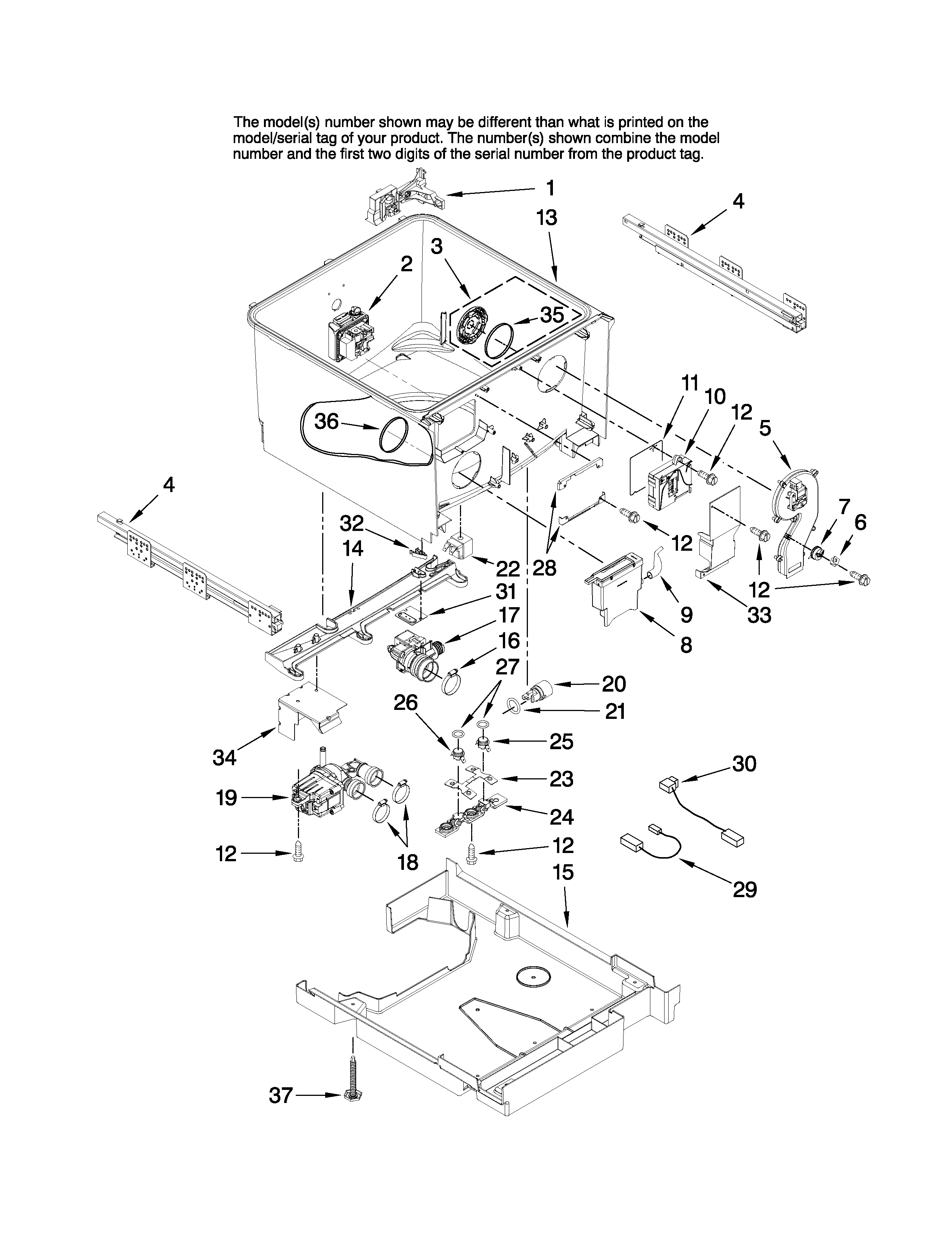Tub parts