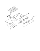 Drawer and rack parts