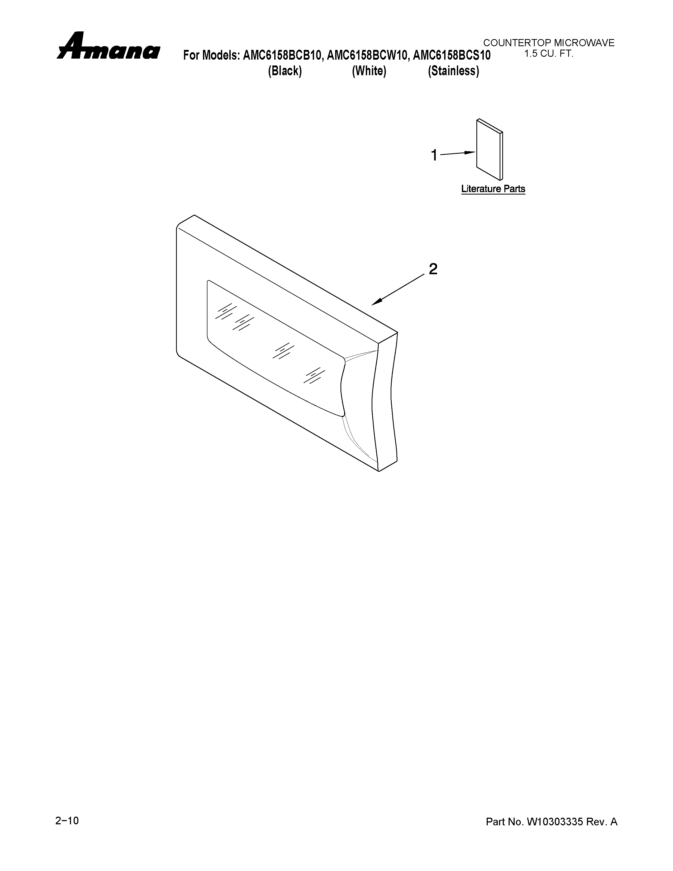 MICROWAVE DOOR PARTS