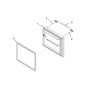 Freezer door parts