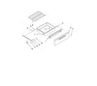 Maytag YMERH770WS1 drawer and rack parts diagram