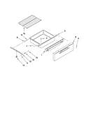 Drawer and rack parts