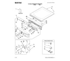 Maytag MEDE400XR0 top and console parts diagram