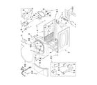 Maytag MEDE400XW0 cabinet parts diagram