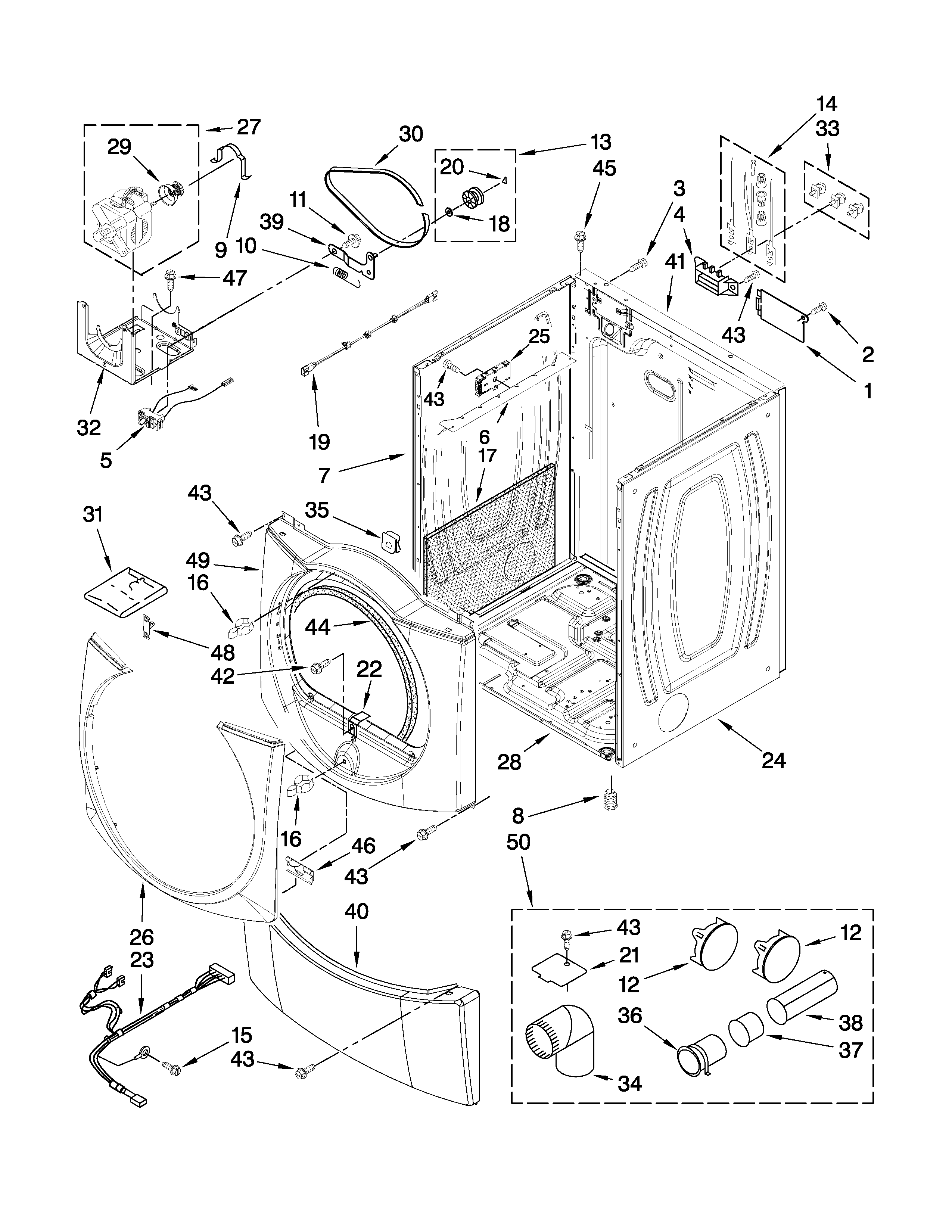 Cabinet parts