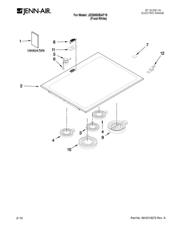 Cooktop parts