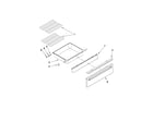 Maytag MGS5752BDS20 drawer and rack parts diagram
