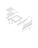 Drawer and rack parts