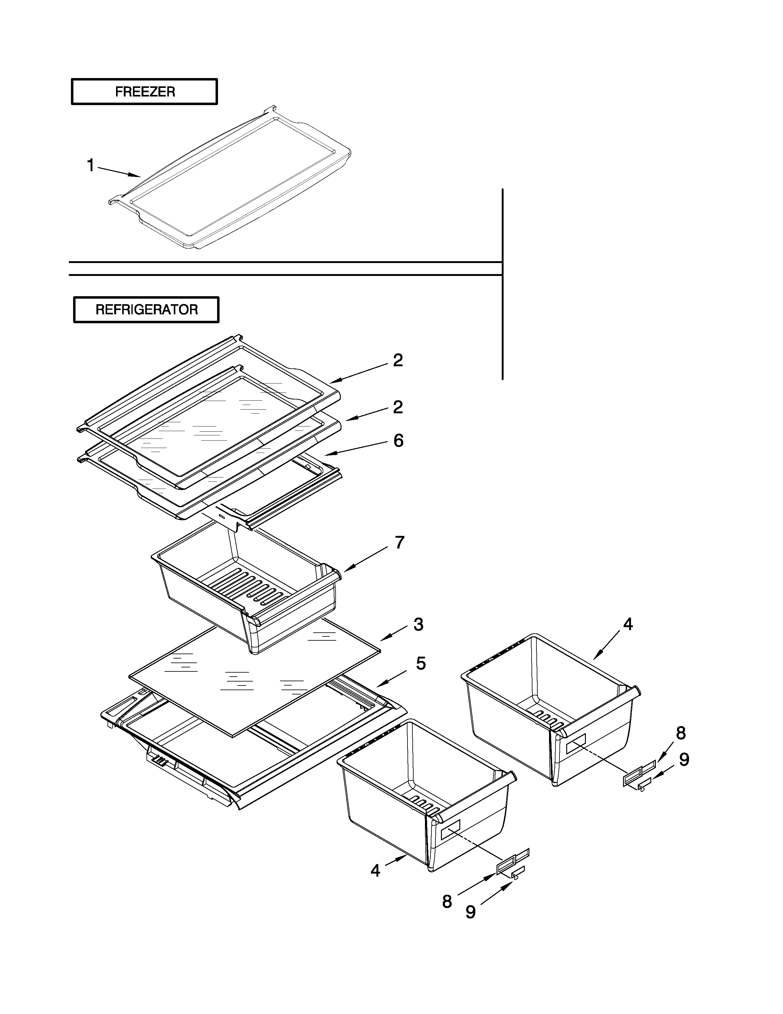 Shelf parts