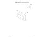 Maytag UMC5200BCW10 microwave door parts diagram