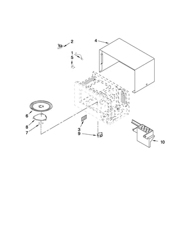 Microwave oven cavity parts