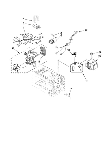 Microwave interior parts