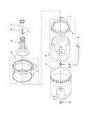 Agitator, basket and tub parts