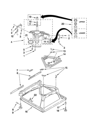 Machine base parts