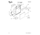 Whirlpool DU811SWPQ4 frame and console parts diagram