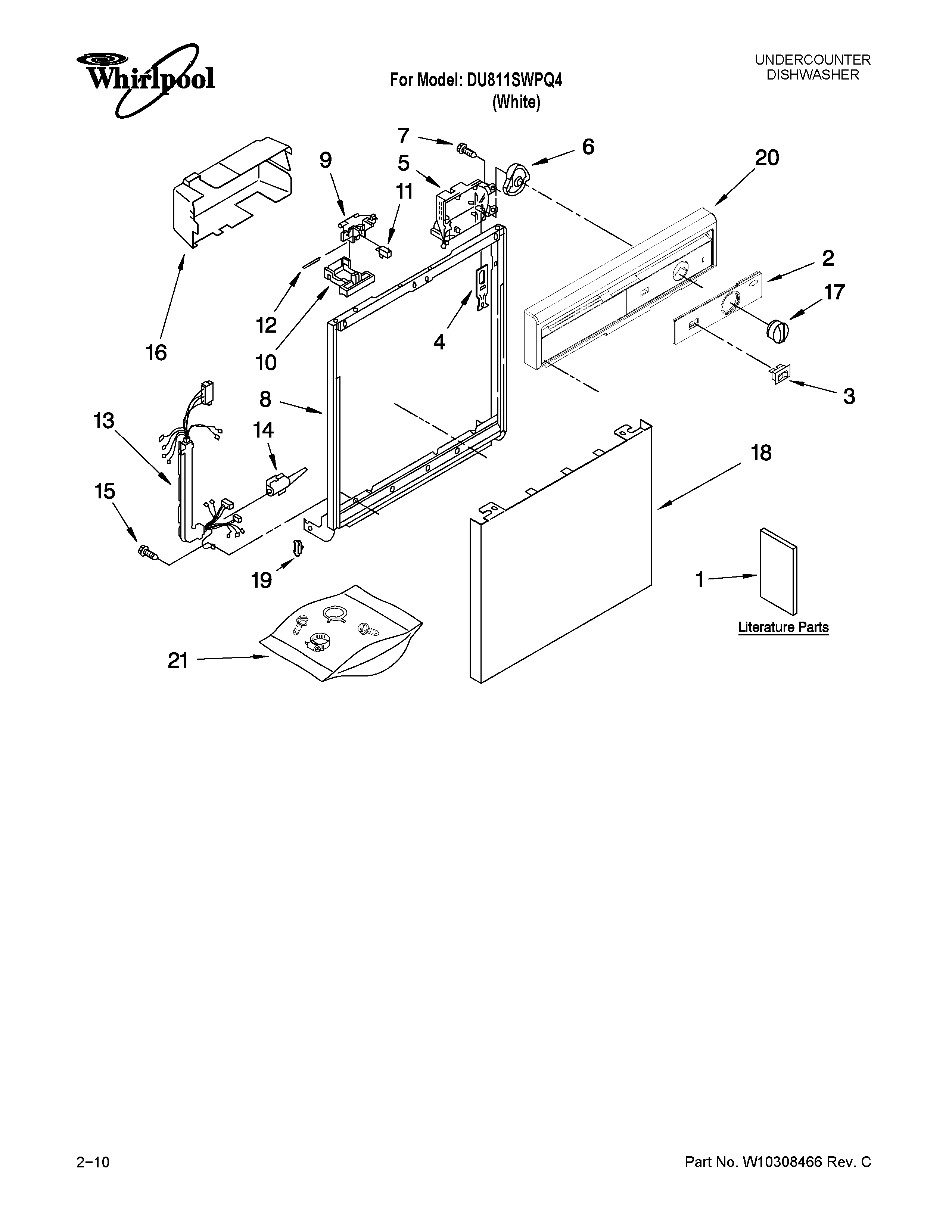Frame and console parts