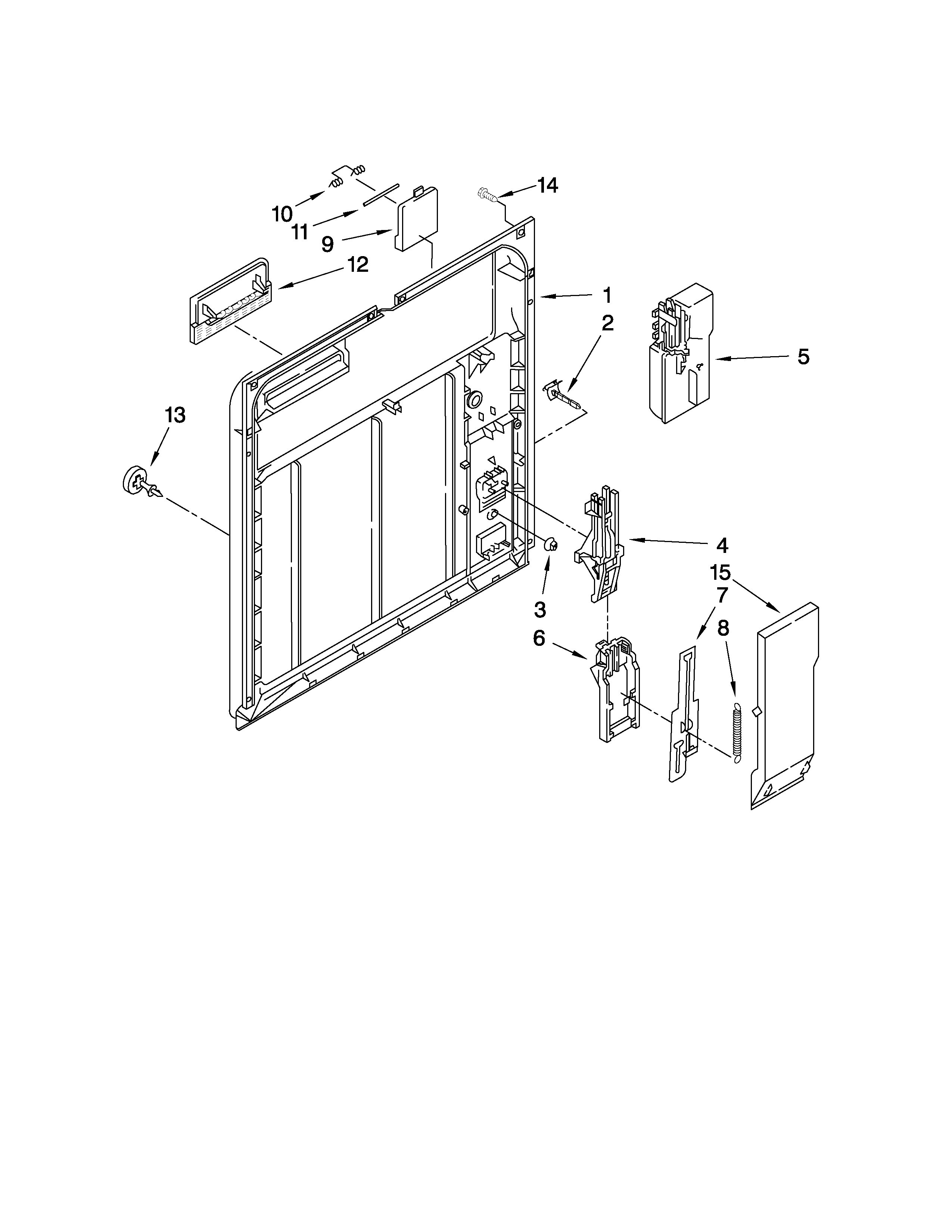 Inner door parts