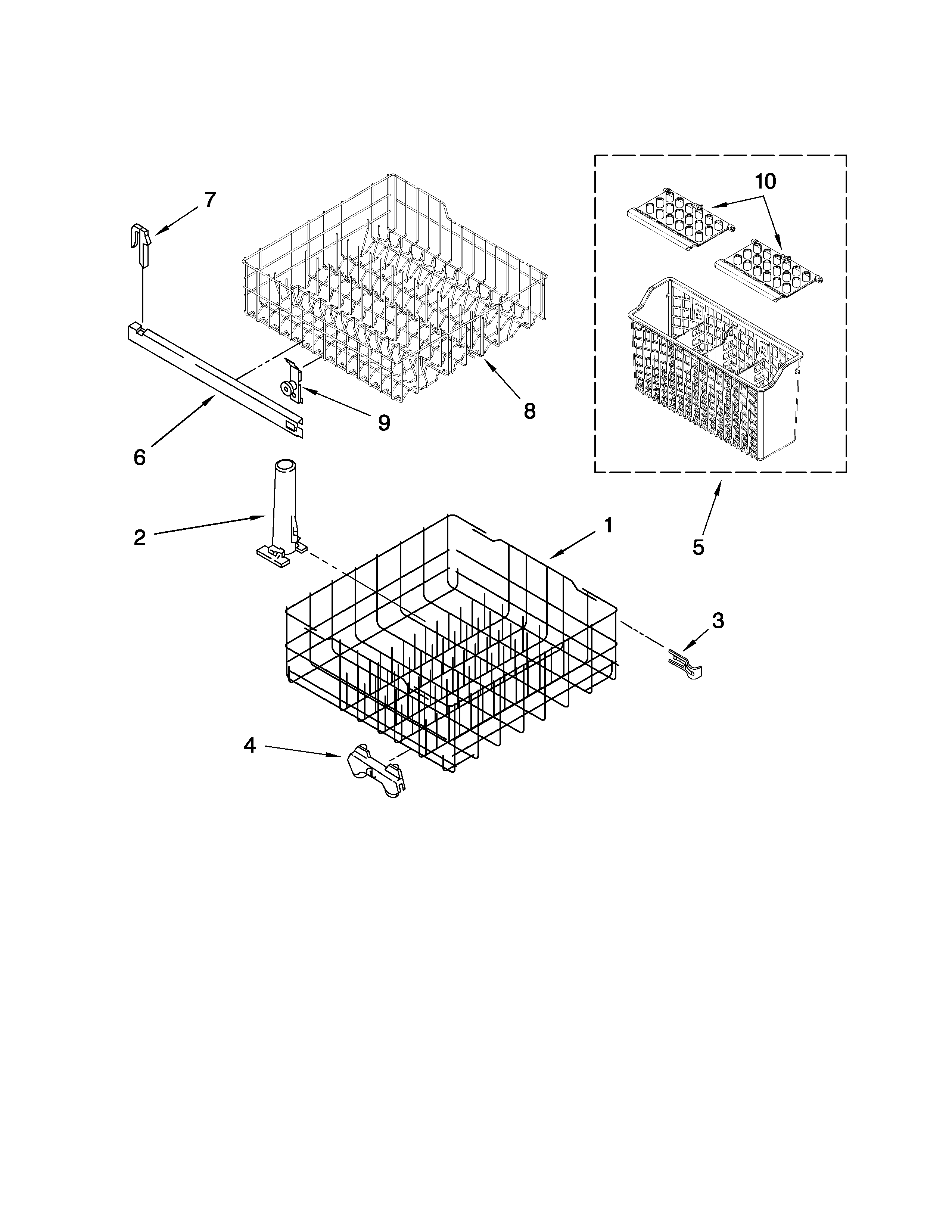 Dishrack parts