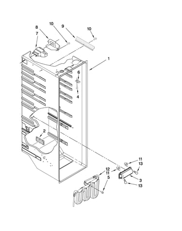 Refrigerator liner parts